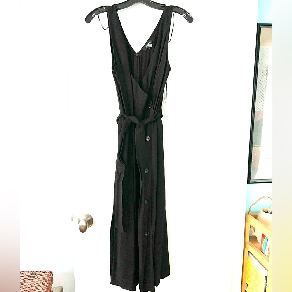 1.State dress - black midi length. V-neck, sleeveless NWT